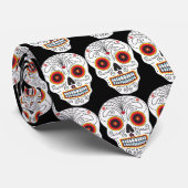 Dia de Los Muertos Tie Krawatte (Gerollt)