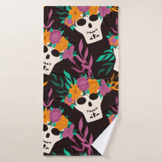 Dia de Los Muertos, traditionelles mexikanisches H Badehandtuch