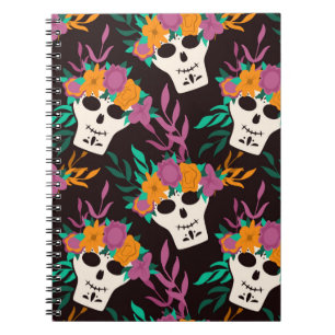 Dia de Los Muertos, traditionelles mexikanisches H Notizblock