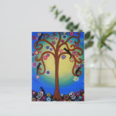 DIA DE LOS MUERTOS TREE POSTCARD POSTKARTE (Stehend Vorderseite)