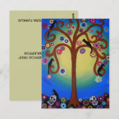 DIA DE LOS MUERTOS TREE POSTCARD POSTKARTE (Vorne/Hinten)