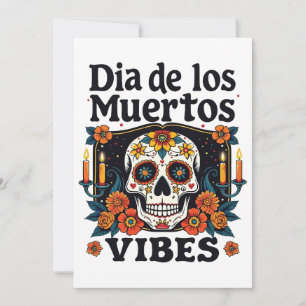 Día De Los Muertos Vibes Oaxaca Tag der Toten Einladung