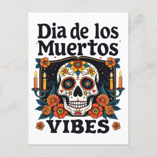 Día De Los Muertos Vibes Oaxaca Tag der Toten Feiertagspostkarte