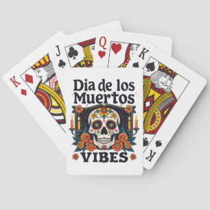Día De Los Muertos Vibes Oaxaca Tag der Toten Spielkarten