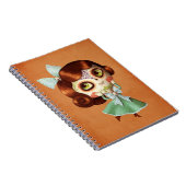 Dia de Los Muertos Vintag Doll Notizblock (Rechte Seite)