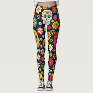 Dia de los Muertos Vintag Leggings