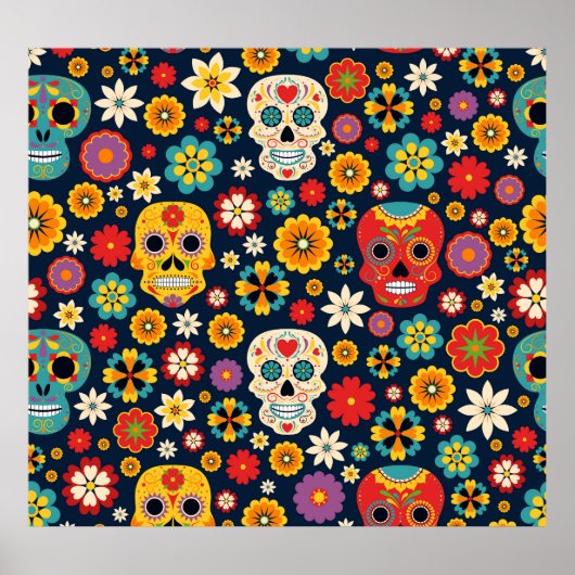 Dia de los Muertos Vintag Poster (Vorne)
