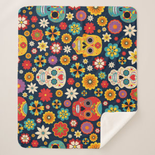 Dia de los Muertos Vintag Sherpadecke