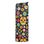 Dia de los Muertos Vintag Thermosbecher (Nach links gedreht)