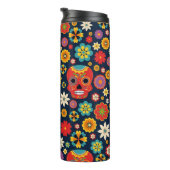 Dia de los Muertos Vintag Thermosbecher (Nach rechts gedreht)