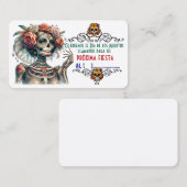 Dia de los muertos visitenkarte (Vorne/Hinten)