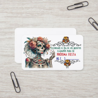 Dia de los muertos visitenkarte