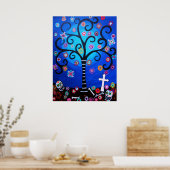 Dia de los Muertos von Prisarts Poster (Küche)
