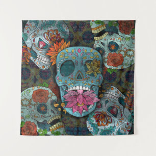Dia De Los Muertos Wandteppich