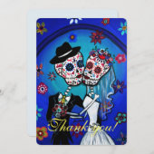 DIA DE LOS MUERTOS WEDD DANKE CARD (Vorne/Hinten)