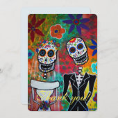DIA DE LOS MUERTOS WEDD DANKE CARD (Vorne/Hinten)