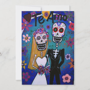 DIA DE LOS MUERTOS WEDD EINLADUNG