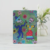 DIA DE LOS MUERTOS WEDD EINLADUNG (Stehend Vorderseite)