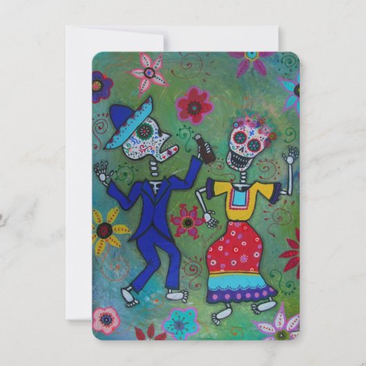 DIA DE LOS MUERTOS WEDD EINLADUNG (Vorderseite)