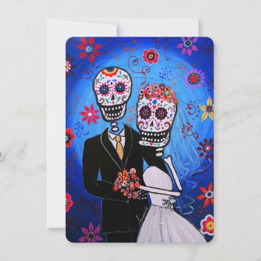 DIA DE LOS MUERTOS WEDD EINLADUNG (Vorderseite)