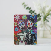 DIA DE LOS MUERTOS WEDD INVITATIONEN EINLADUNG (Stehend Vorderseite)