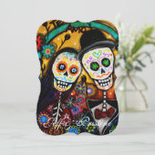 DIA DE LOS MUERTOS WEDDING EINLADUNG (Stehend Vorderseite)