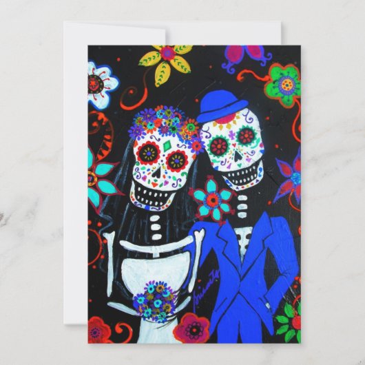 DIA DE LOS MUERTOS WEDDING EINLADUNG (Vorderseite)