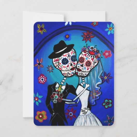 DIA DE LOS MUERTOS WEDDING EINLADUNG (Vorderseite)