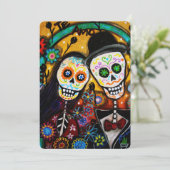 DIA DE LOS MUERTOS WEDDING EINLADUNG (Stehend Vorderseite)
