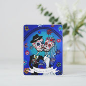 DIA DE LOS MUERTOS WEDDING EINLADUNG (Stehend Vorderseite)