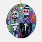 DIA DE LOS MUERTOS WEDDING KERAMIKORNAMENT (Links)