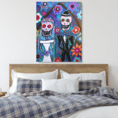 DIA DE LOS MUERTOS WEDDING LEINWANDDRUCK (Insitu (Schlafzimmer))