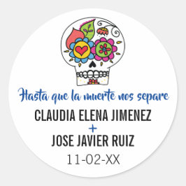Dia de Los Muertos Wedding Stickers