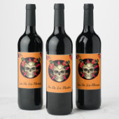 Dia De Los Muertos Weinetikett (Flaschen)