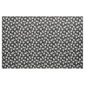Dia de los Muertos White Paper Skulls Muster Stoff (Yard (91,4 cm))