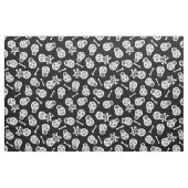 Dia de los Muertos White Paper Skulls Muster Stoff (Fat Quarter (45,7 x 55,9 cm))