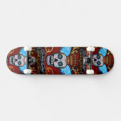 Dia de Los Muertos Winged Calaveras Skateboard (Horizontal)