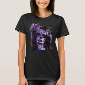 Dia de los Muertos Witchy Sugar Skull Woman T-Shirt (Vorderseite)