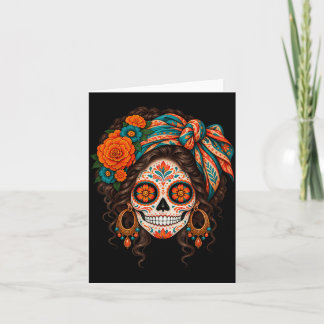Dia de los muertos Zucker-Schädel Catrina Toter Ta Karte