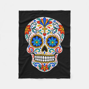 Dia de los muertos Zucker-Schädel mexikanischer Ta Fleecedecke