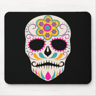 Dia De Los Muertos Zucker-Schädel Spanischer Tag d Mousepad