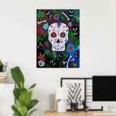 DIA DE LOS MUERTOS ZUCKERPOSTER POSTER (Heimbüro)