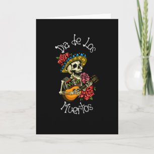 Dia de los Muertos-Zuckerschädel Karte