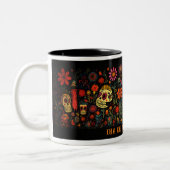 Dia de los Muertos Zweifarbige Tasse (Links)