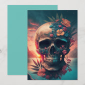 Dia De Los Muetos Einladung (Vorne/Hinten)