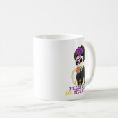Día de muerto frida kahlo mug kaffeetasse (VorderseiteRechts)