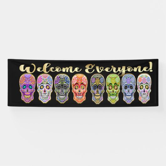 Dia De Muertos Banner - Zuckerkulls (Horizontal)