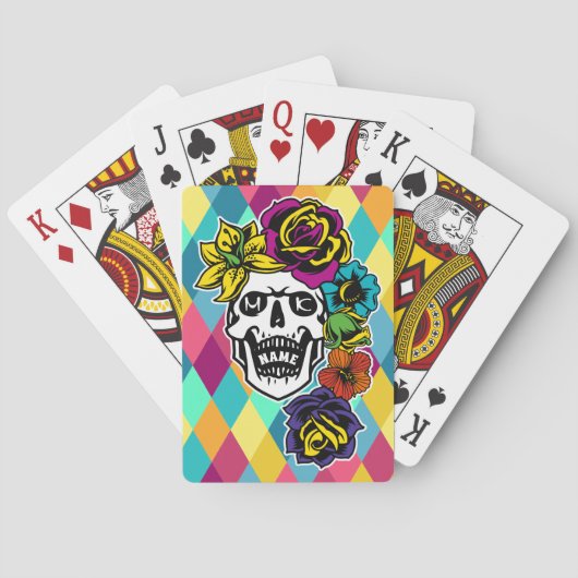 Dia de Muertos Day der toten Spielkarten (Rückseite)
