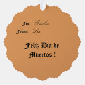 Dia de Muertos Doll Ornament Card (Rückseite)