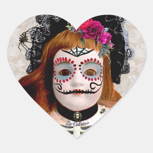 Dia de Muertos Doll Sticker (Vorderseite)